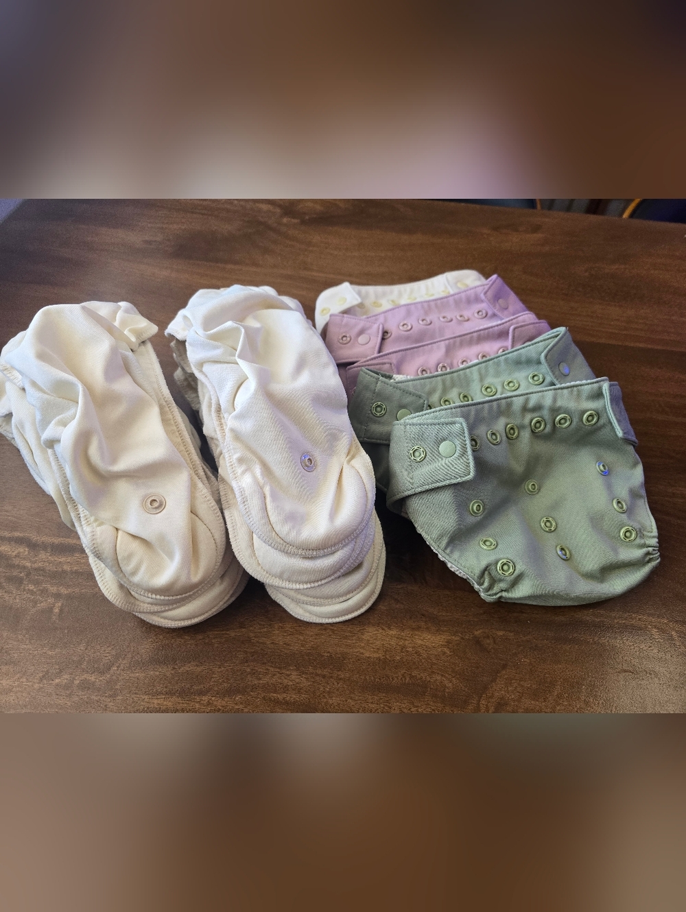 Grovia Organic Cloth Diapers-10 Inners And 10 Outers